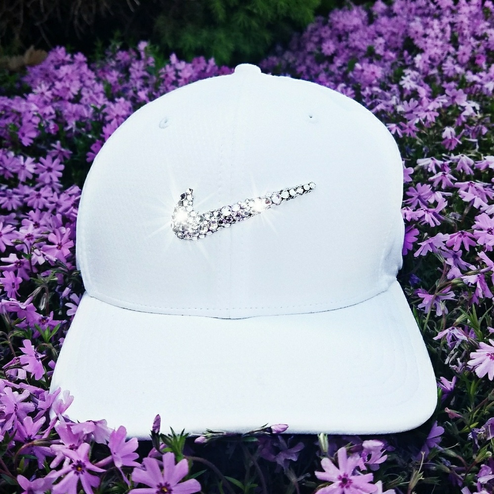 Swarovski Bling Nike Swoosh Legacy Tech Golf Cap